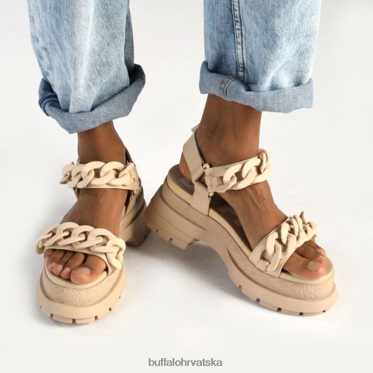 krema Buffalo rude lančane sandale s platformom veganske |sandale TDD6T29